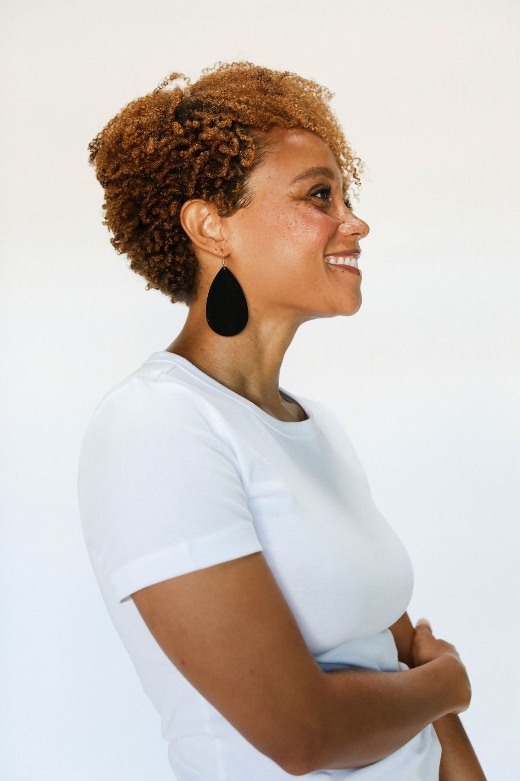 Onyx Suede Teardrops