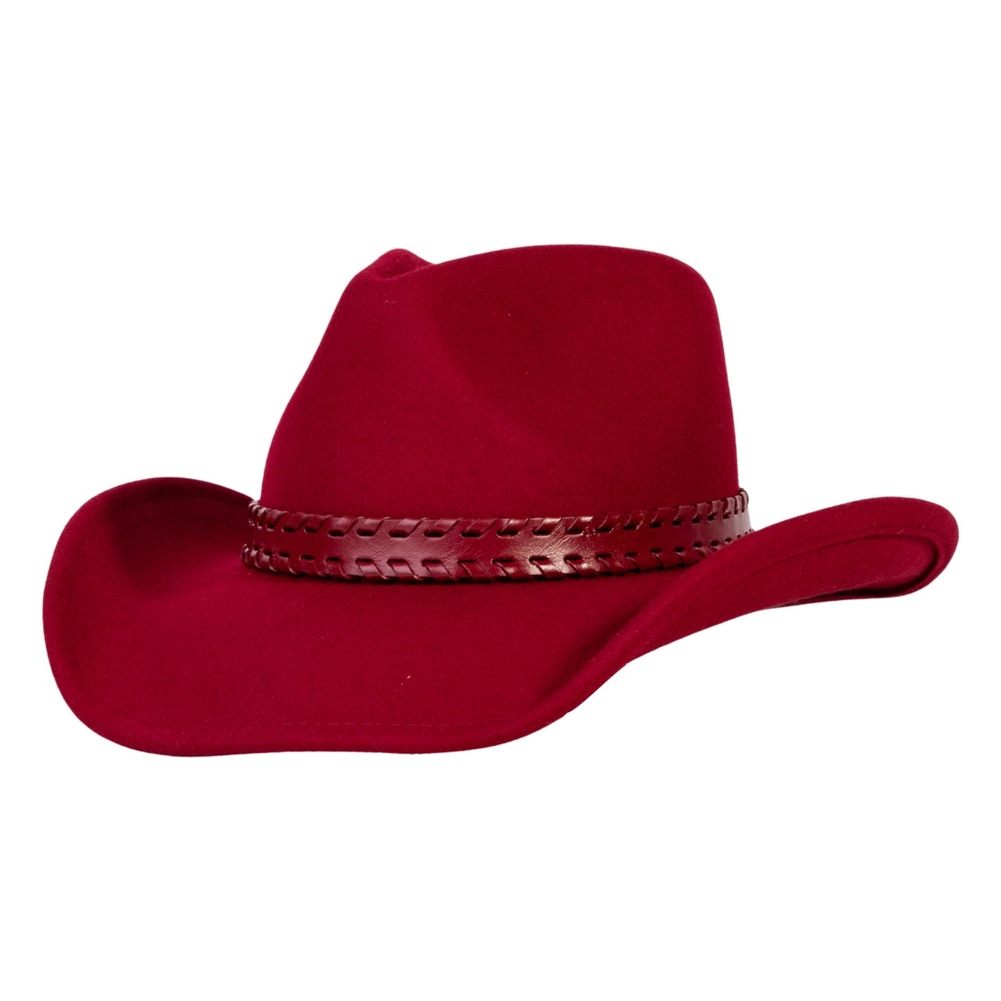 Outlaw Crimson Felt Cowboy Hat
