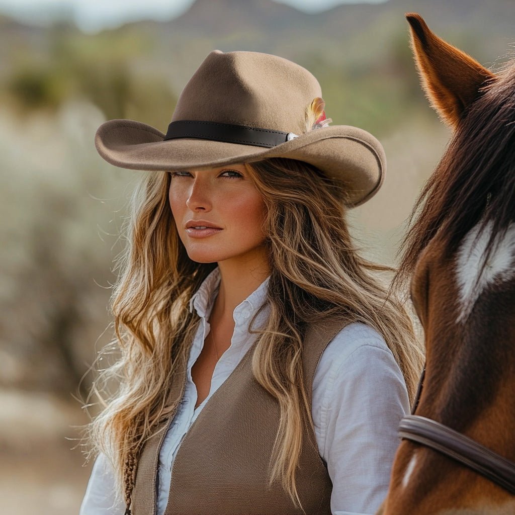 Prairie Tan Felt Cowboy Hat