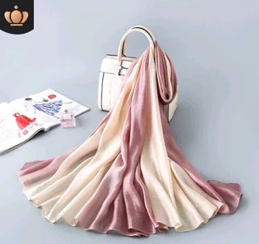 New Gradient Silk Scarf for Sun Protection