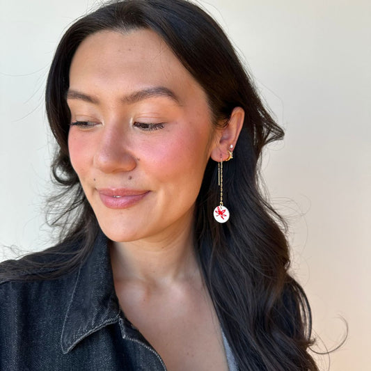 Red Ohio State University Buckeye Sticker Threaders