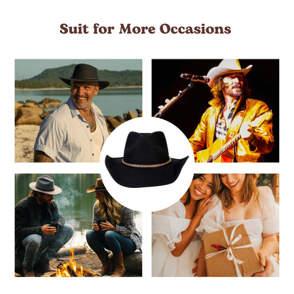 Shadow Ridge Black Felt Cowboy Hat