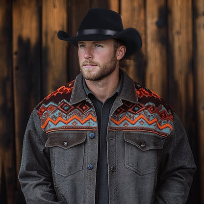 Silver Buckle Black Felt Cowboy Hat