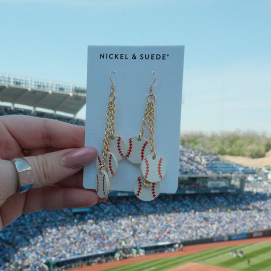 Slugger Baseball Earrings