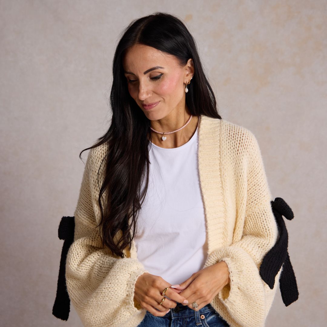 Gold Pearl Drop Huggies