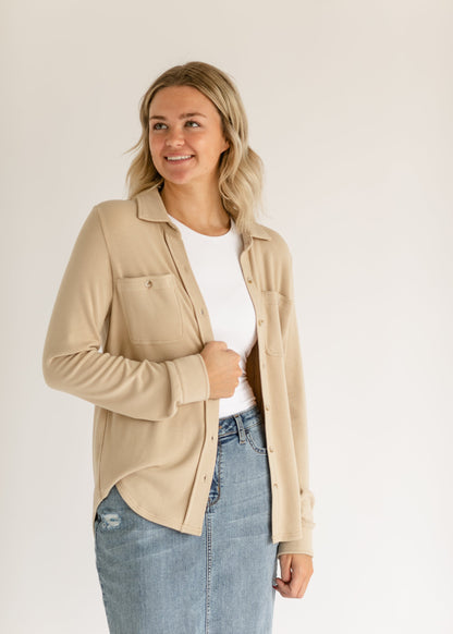 Taylor Ultra Soft Button Front Shirt