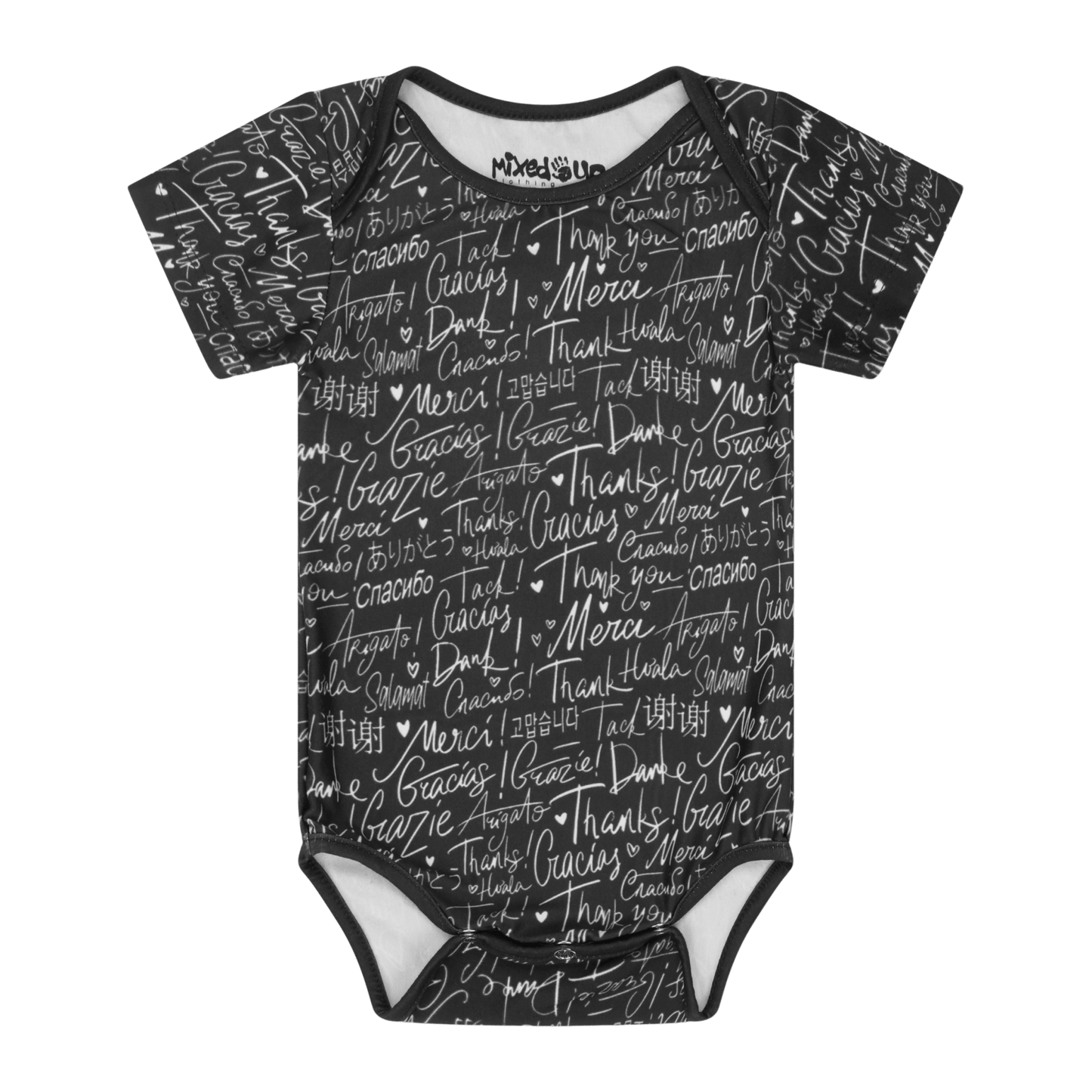 Thank You Short Sleeve Bodysuit | Multicultural Kids Clothing