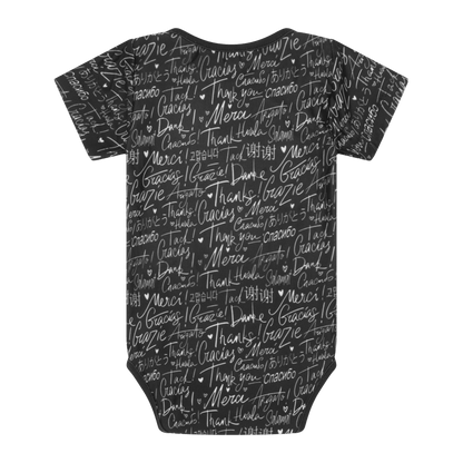 Thank You Short Sleeve Bodysuit | Multicultural Kids Clothing