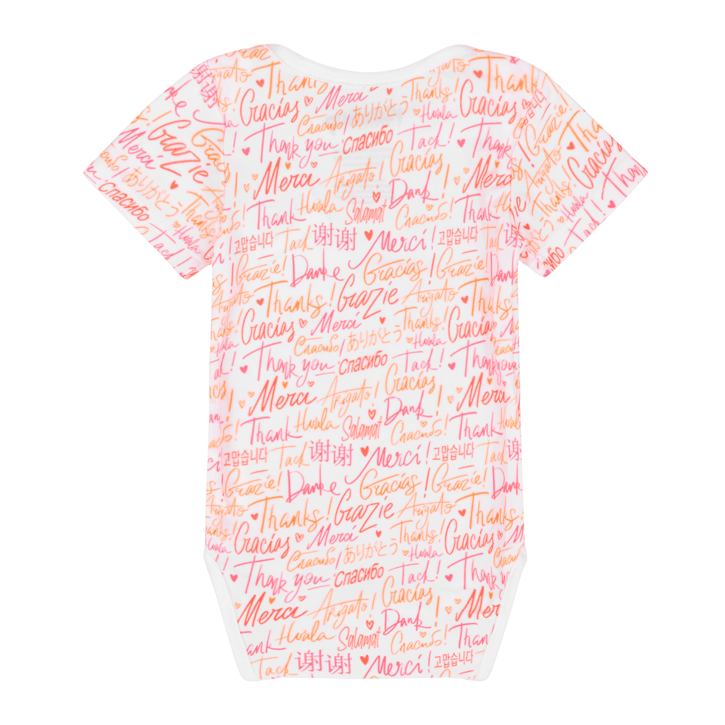 Thank You Short Sleeve Bodysuit | Multicultural Kids Clothing