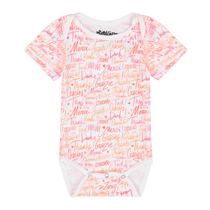 Thank You Short Sleeve Bodysuit | Multicultural Kids Clothing