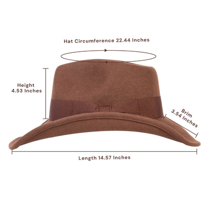 Timber Chestnut Felt Cowboy Hat