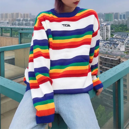 Vintage Knit Sweater for Plus Size Women