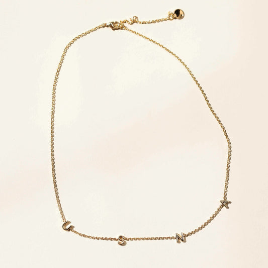 United States Naval Academy Initial Necklace