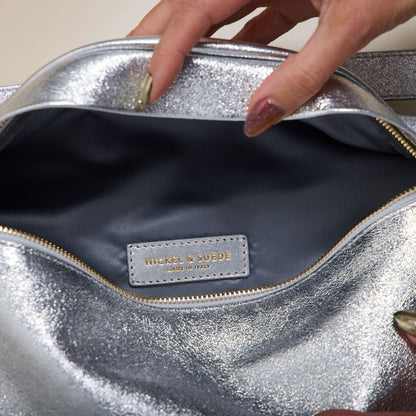 Verona Belt Bag in Silver