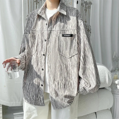Men's Oversized Button-Up Shirts